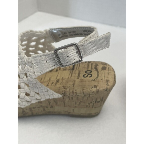 New SO Adriene Girls Chunky Wedge Peep Toe Strappy Sandals 13 Kids boho b - Picture 9 of 12